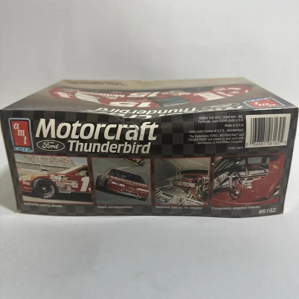 VINTAGE 1992 Geoff Bodinne #15 Motorcraft Ford Thunderbird Nascar car #6162 NIB